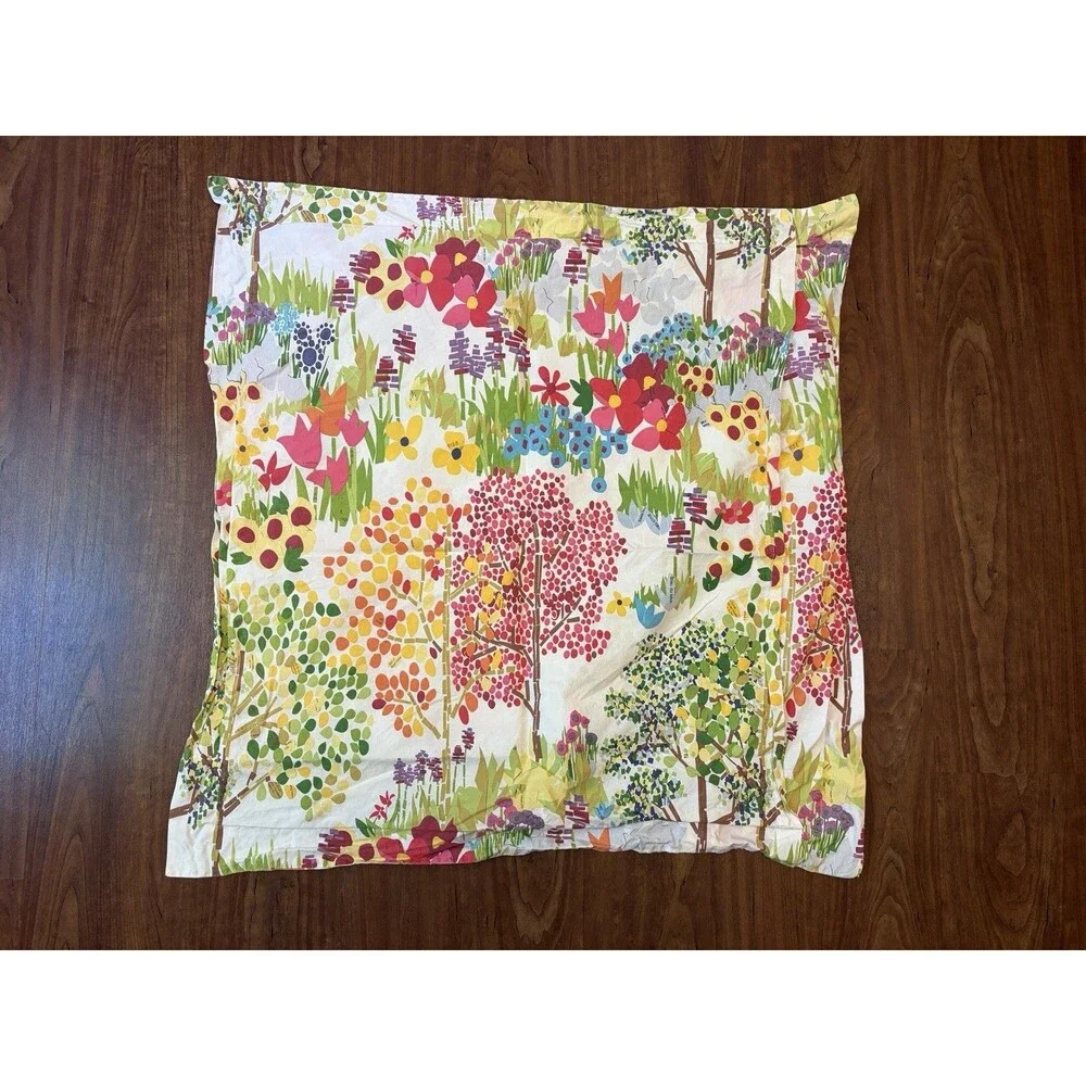 Pottery Barn Woodland Duvet Cover Full Paint By Numbers Organic Cotton Cottage